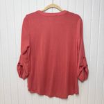 Fortune + Ivy Elegant V-Neck Zipper Blouse Size L Photo 3