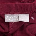 NWOT Chico’s Travelers Wine Red Stretch Pants Holiday Special Occasion XL (16) Photo 4
