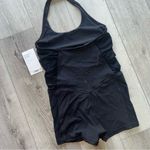 Athleta NWT  Mesh Me Up Romper one piece Small Black Photo 4