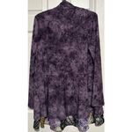 cupio  Women's Floral Purple Long Sleeve Open Front Drape Jacket Size M‎ Photo 1