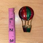 Colorful Enamel Hot Air Balloon Brooch/Pin Gold Photo 6