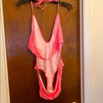 Boohoo  Pink One Piece Swimsuit with Plunging V-Neckline Photo 1