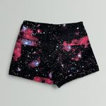 Blackheart  4 Button High Rise Denim Shorts in Black Galaxy Photo 1