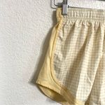 Nike Women’s Shorts Yellow White Tempo Gingham Plaid Lined Dri Fit Size Small Photo 5