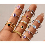 Boutique NEW Dainty 14k Gold Plated S925 Ring Black Melee Stackable Minimalist Band Sz 8 Photo 5