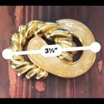 DAY LOR Vintage Enamel & Gold Tone Belt Buckle Gold Photo 9