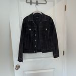 Lucky Brand  Black Washed Dark Denim Jacket Photo 10