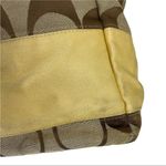 Coach Signature Stripe Jacquard Tote Diaper Bag Signature Canvas F13803 Yellow Photo 7