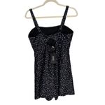 DACI Classic Fashion Collection Black White Polka Dot Square Neck Mini Dress L Size L Photo 9