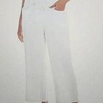 Cynthia Rowley  WHITE 100% LINEN PULLON ELASTIC WAIST SIZE 12 Photo 1