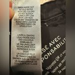 Frame  Women 26 Le Crop Mini Boot Jeans High Rise Raw Hem Black Stretch Photo 9