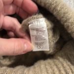 CALIA Women's Cable Knit Faux Fur Pom Beanie Gray Photo 2