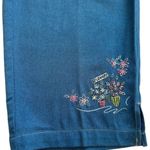 Napa Valley Crop Pants Pull On Embroidered Floral Accent Pockets Medium Petite Size undefined Photo 7