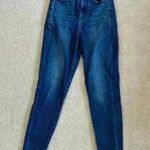 American Eagle curvy highest rise jegging blue jeans in size 4 short Photo 0