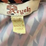 Aryeh Anthropologie Pink Orange Black Sleeveless Flare Bottom Dress Sz Small Photo 5