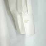 Paperwhite 3/4 Sleeve Collared Button Down Tunic Top White Size 4 Photo 4