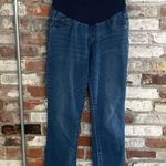 Indigo Blue  Straight Leg Maternity Jeans Size L Photo 0