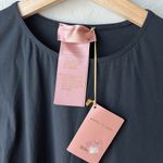 Amina Muaddi NEW Wolford  Black Ruched Stretch Jersey Sleeveless Mini‎ Dress M Photo 6