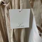 Lace Bohemian Beige Maxi Dress with Geometric Patterns Brown Photo 6