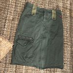 Miss Sixty Duo-Toned Army Green Cargo Pencil Skirt Size Medium Photo 2