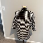 Christopher & Banks woman’s outer wear Black and White Open Front Blazer Size 1X Photo 6