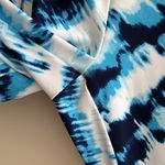 PGA Tour Blue and White Tie Dye Print Ankle Leggings, Size Large Photo 9