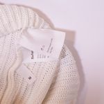 Reformation Lilac Linen Blend Stretch Knit Crew Neck Sleeveless Sweater Ivory M Photo 2