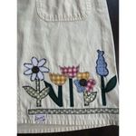 Beverly's Vintage Women's Yellow Jumper Dress M Embroidered Patchwork Flowers Size M Photo 4