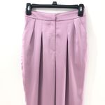 SELMACILEK Pleated High Rise Pant in Lilac Purple Size XS Photo 7