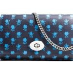 Coach  Mini Ruby Crossbody Bag Badlands Floral Midnight Navy Blue Clutch Wristlet Photo 0