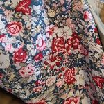 Sundance  GREEN CAMO PRINTED CROP JOGGER ZIP ANKLE PANTS FLORAL EMBROIDERED 2P Photo 12