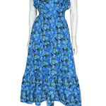 English Factory Women's Floral-Print Tiered Flutter-Sleeve Dress Blue Sz XS NWT Photo 1