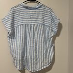 BeachLunchLounge NWT Beach Lunch Lounge Denise Striped Shirt Size Large 100% Cotton Beachy Boho Photo 5