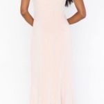Show Me Your Mumu  SMYM Harper Bow Strapless Gown - Dusty Blush NEW XL Photo 1