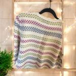 Alfred Dunner Women’s Button Down sweater tank attached white pink blue Size L Size L Photo 13