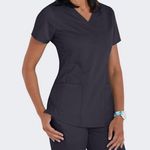 Healing Hands Purple Label Yoga Scrub Top Photo 0