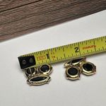 Kate Spade Clustered Black Stone Gold Tone Stud Pierced Earrings Photo 3