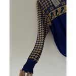 Vintage Rare Deadstock BSR Nordic Ski Pattern Wool Blend Size XL Retro Winter Blue Photo 3