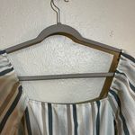 Forever 21  Romper Blue Striped White Long Sleeve Small Photo 3