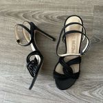 Stuart Weitzman Twist Sleek 95 Leather Black Heels Photo 4