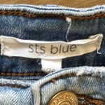 sts blue Jean Shorts Light Blue Distressed Frayed Hem Photo 1