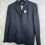 Brooks Brothers  Women's Gray‎ Wool Blazer Size 10 Made in USA Photo 2