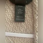 Ali Miles Open Cardigan Womens Small Floral Semi Sheer Knit Crochet Artsy Kimono Photo 8