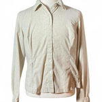 Merrell  Womens Long Sleeve Button Up Shirt Beige Floral Print bio-blend Size XL Photo 0