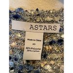 ASTARS Bette Cocoon Cardigan X Small Knit Jersey Knit Lined Open Front Textured Blue Size XS Photo 4