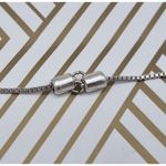 Silver Tone Slide Adjustable Box Chain Art Deco Shape Pendants Charms 2 Strands Photo 6