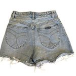 Rolla's  - High Waist Cut Off Shorts in Light Wash Blue Photo 3