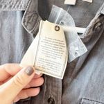 Banana Republic  Dark Gray Chambray Button Down Shirt Women's Size Small NWT! Photo 3