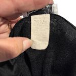 Papaya Hot Blouse Top Black Faux Wrap V Neck Bow Accent Y2K Medium* Photo 5