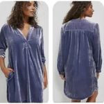 Anthropologie Melody Velvet Tunic Dress Long Sleeve Pockets Size XS Photo 1